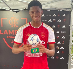 Flamengo Adidas Cup: Arsenal striker Obi-Martin named Man of the Match after brace against Flamengo