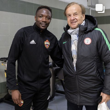 Rohr Pays Surprise Visit To Leicester City Loanee Musa In Moscow