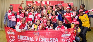 Arsenal Bring Emirates FA Cup To Nigeria, Hand Out Goodies To Fans