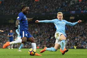 Manchester City 1 Chelsea 0: Moses Finds The Going Tough Against Champions Elect