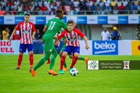 Rohr Impressed By Young Talents That Sparkled Vs Atlético, Hints At Call-Up