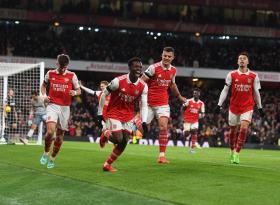 'Top-class strike' - Ex-Super Eagles attacker hails quality of Arsenal star Nketiah goal