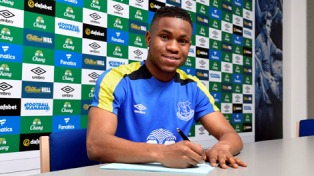 Official : Talented Nigerian Striker Pens Four-And-A-Half Year Deal With Everton