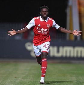 Arsenal-owned striker of Nigerian descent makes senior debut for EFL club 