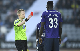 FC Midtjylland's Onuachu Maintains Excellent Disciplinary Record As Red Card Overturned 