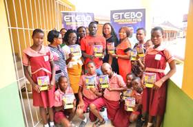 Stoke City Midfielder Etebo Gives Back To Society: Distributes Books & Other Materials To Schools