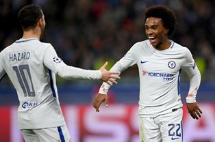 Moses-Less Chelsea Hit Qarabag For Four To Qualify For Champions League Last 16