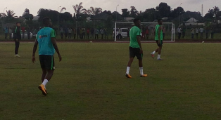 How Super Eagles Team A & B Lined Up In Wednesday Evening's Training