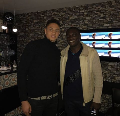  (Photo Confirmation) Rohr's Scout Agali Visits Young Fortuna Dusseldorf GK Okoye