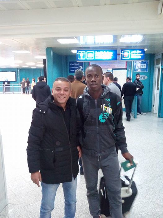 (Photo) Lukman Zakari Arrives In Tunisia For Fresh Contract Talks With CS Sfaxien