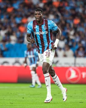 Standing tall: Onuachu heads home the winner as Trabzonspor beat Kocaelispor in season opener 