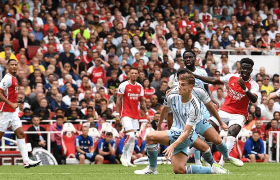 Aina unable to keep Saka at bay, super-sub Awoniyi opens season account against Arsenal 