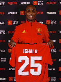 First Picture Of Deadline Day Signing Odion Ighalo In Manchester United Colours 