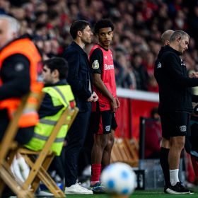 Francis Onyeka: 17yo forward celebrates his senior debut for Bayer Leverkusen with a win 