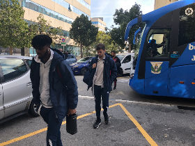 (Photo) Super Eagles Defender Arrives In Barcelona Ahead Of Potential Battle Vs Messi 