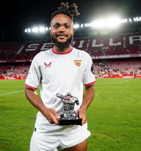 What Sevilla forward Ejuke said after becoming the 22nd Nigerian player to score in La Liga