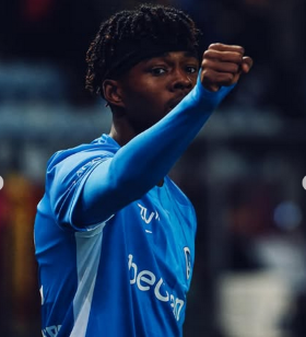 19yo eligible for Nigeria, Belgium and Germany scores on full debut for Genk, thanks to Arokodare assist 