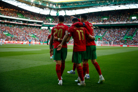 Snapped : Ronaldo all smiles as he trains with Portugal ahead of Nigeria friendly 