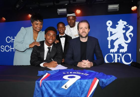 What Chelsea striker on Nigeria's radar said after signing scholarship contract 