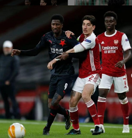  Slavia Prague coach stresses importance of Olayinka as Super Eagles striker starts vs Arsenal