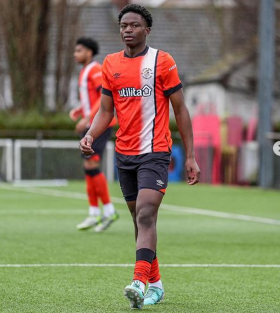 Christian Chigozie: History-making central defender on target for Luton Town U17s against Watford 