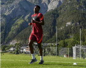 Ex-Flying Eagles striker pictured training with Liverpool first team in Austria 