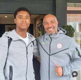 Prolific Chelsea striker provisionally cap-tied to England spotted with Super Eagles coach in London 