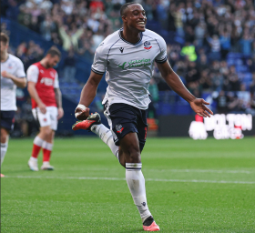 Ibadan-born striker scores first half hat-trick for Bolton WanderersÂ 
