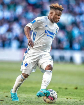 FC Copenhagen's Akinkunmi Amoo training with Omonia Nicosia ahead of potential transfer
