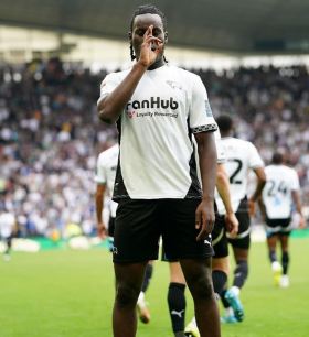 History-making Crystal Palace midfielder Ozoh scores first senior goal for loan club Derby County 