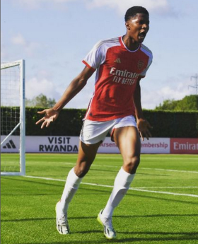 Arsenal's Flying Eagles-eligible striker Obi-Martin scores for Demark U17s in friendly v SwitzerlandÂ 