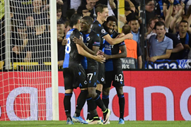 Dream Team VII Star Dennis Fires Club Brugge Into Champions League Group Stage 