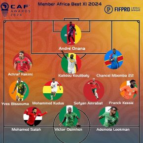 Osimhen, Lookman named in CAF FIFPro Best XI alongside Man Utd, Liverpool, Tottenham, West Ham stars