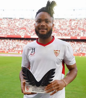 What Sevilla coach said about Super Eagles forward Ejuke after first game in 90 days