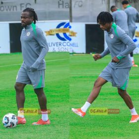Caught on cam: Award-winning Brentford CB trains with mentor Moses Simon before Jamaica v Nigeria