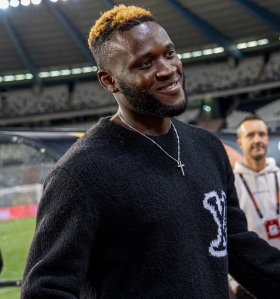 A foot in both camps: Leverkusen striker Boniface in attendance as two of his former clubs clash in UEL