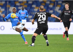  Osimhen marks return from injury with brilliant counter-attack goal in Napoli's win vs Bologna 