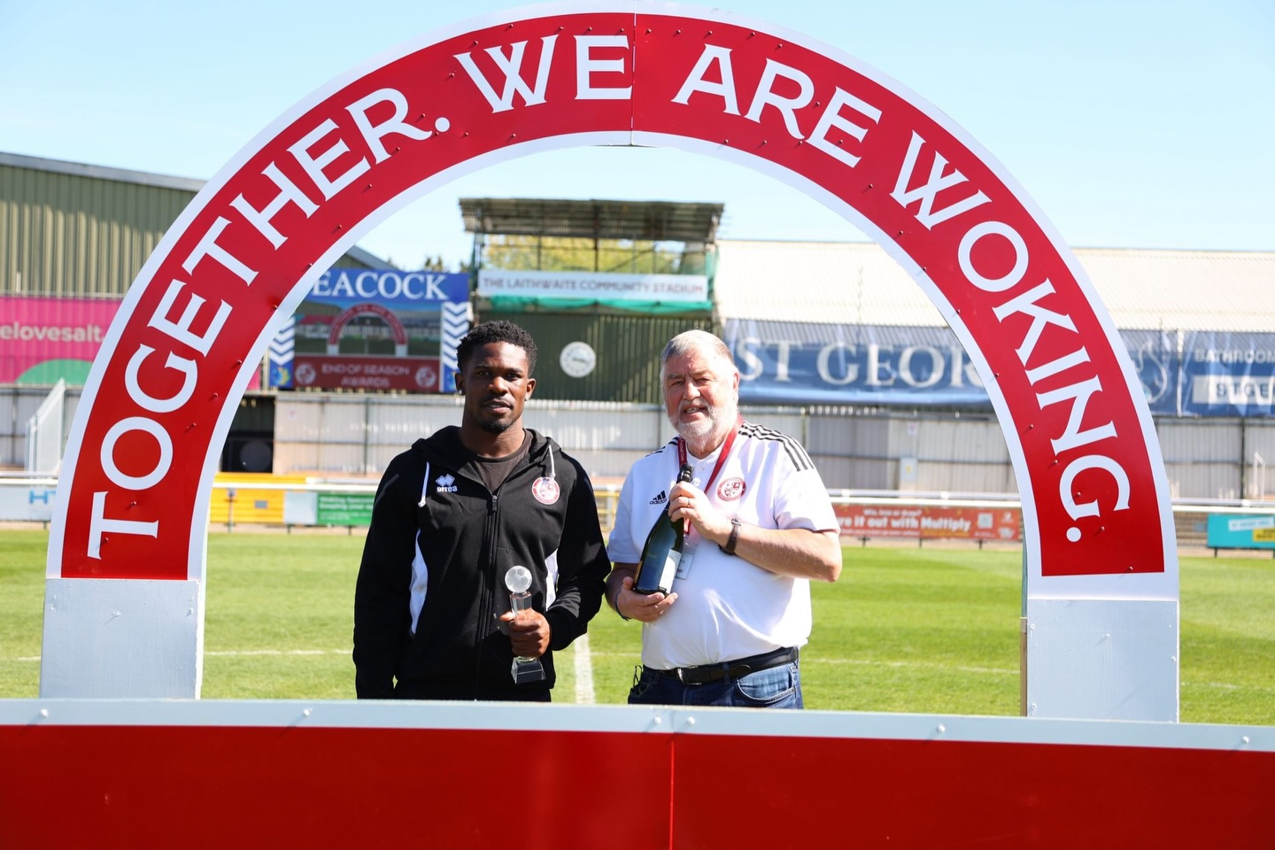 Former Olympic Eagles invitee Akinola wins Woking's Fans Player of the Season award