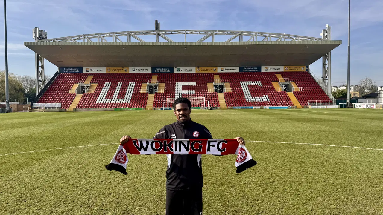 Former Nigeria U23 invitee signs new Woking deal with five-figure release clause