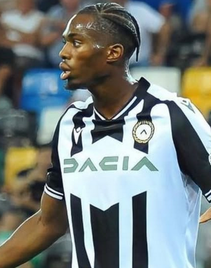 Udinese's tri-national RB Ehizibue reacts to first goal of the season amid Super Eagles links