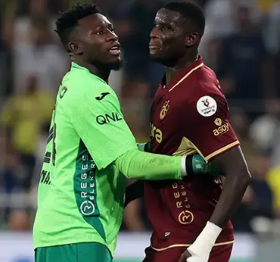 Man Utd loanee Onana plays peacemaker as Onuachu loses his cool over disallowed goal 