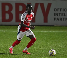 Talented defender Ogunnaike scores on UYL debut but Arsenal lose to Olympiacos
