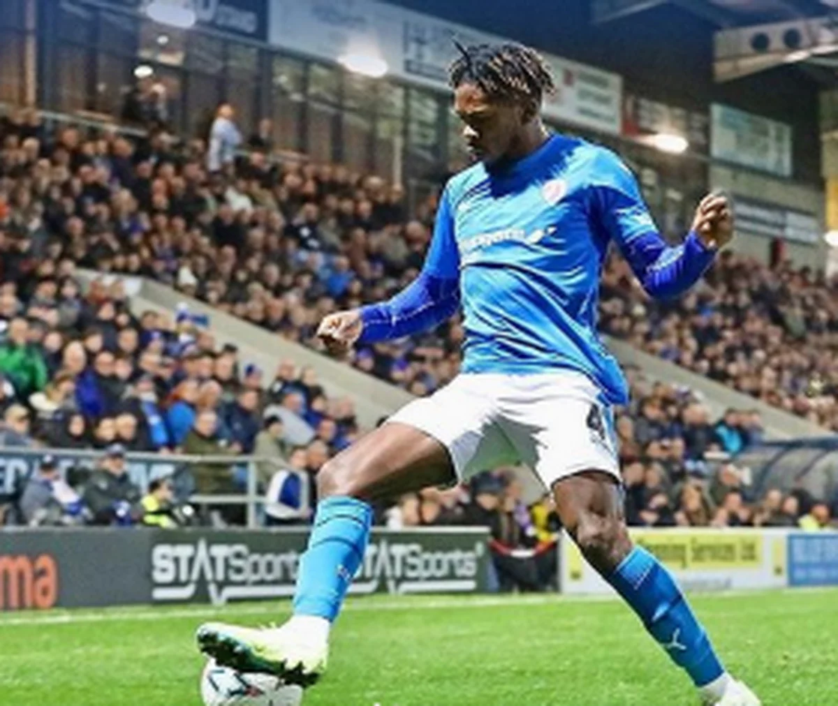 Arsenal-owned Nigerian-born DMÂ shows up in Chesterfield's big FA Cup clash v West Brom