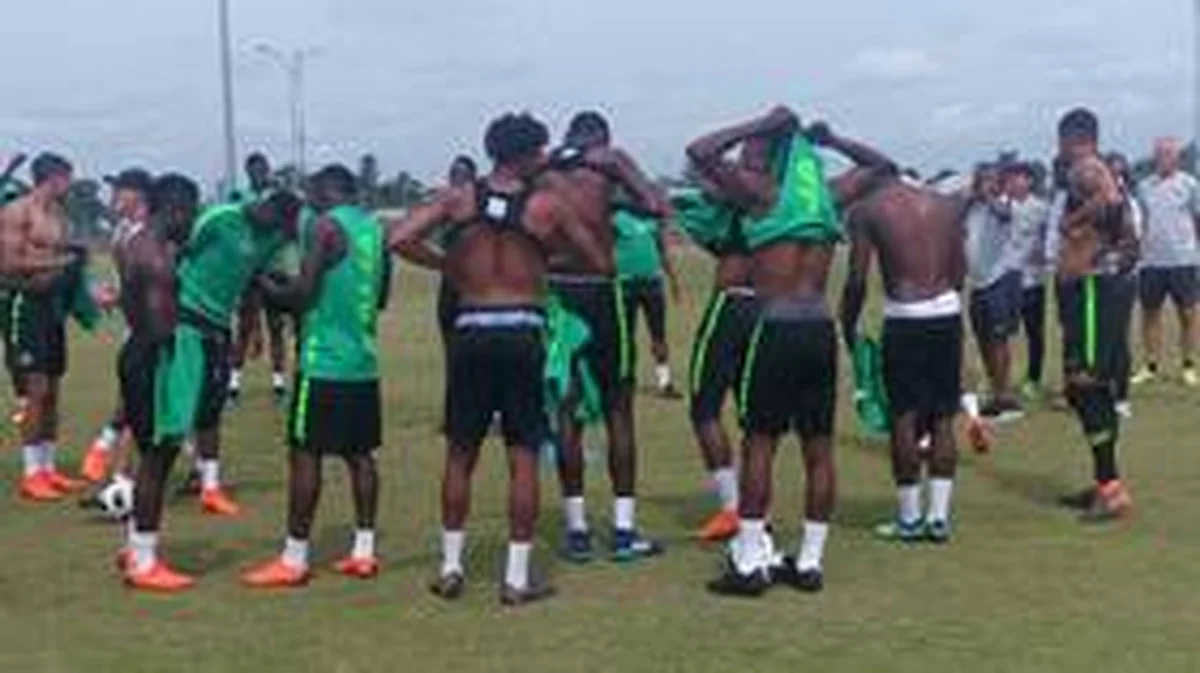 Blow-By-Blow Account Of Super Eagles Training Session On Thursday Morning