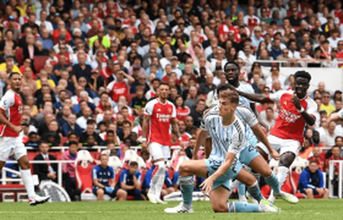 Aina unable to keep Saka at bay, super-sub Awoniyi opens season account against Arsenal 