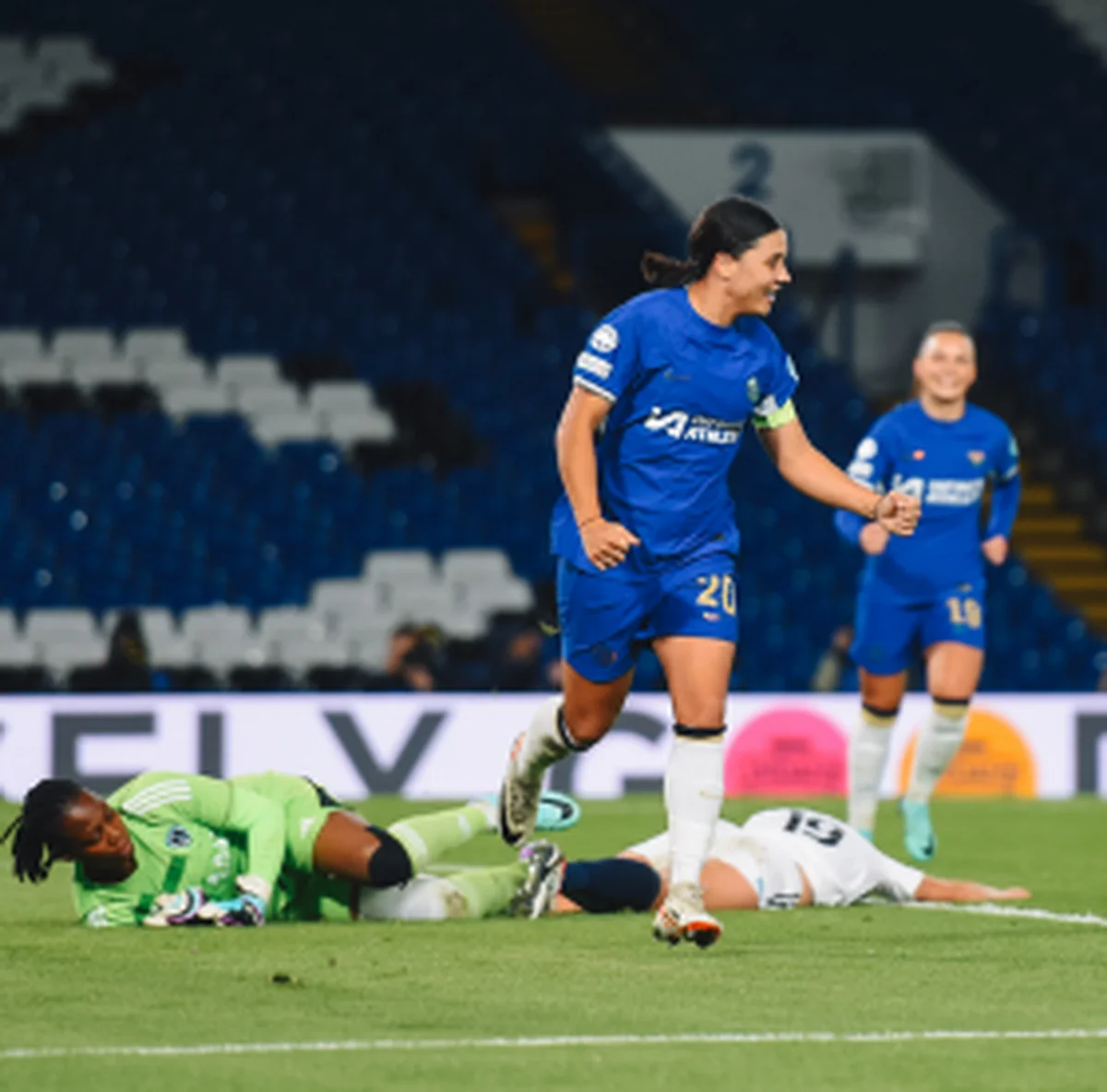 Nnadozie concedes four goals as Sam Kerr's spectacular hat-trick inspires Chelsea to win v ParisÂ FC