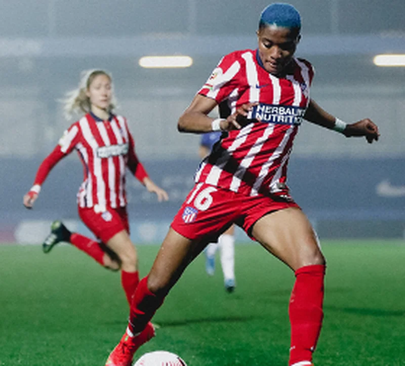  Chelsea defender sent off for bringing down AtlÃ©tico Madrid's Ajibade As Super Falcon Makes UWCL debut 