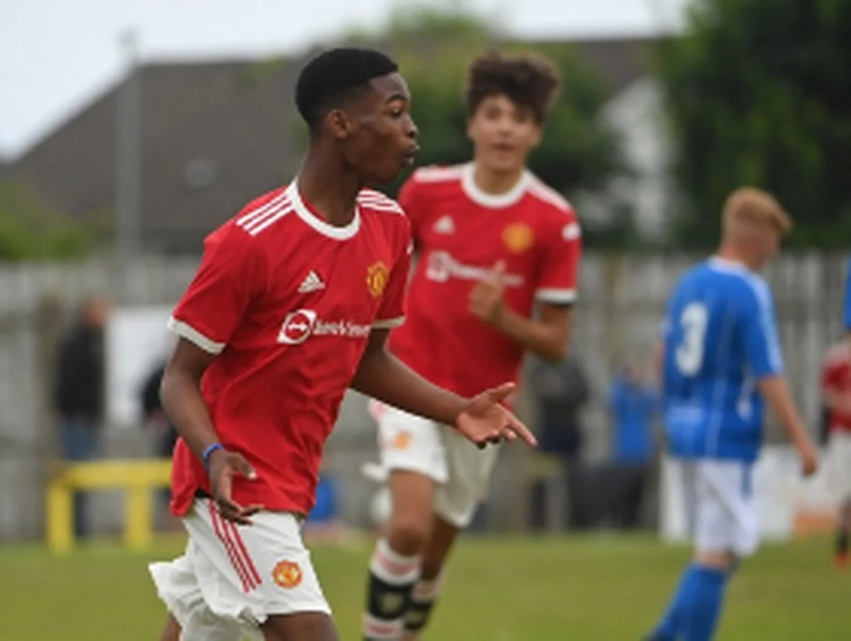 Golden Eaglets-eligible striker makes his starting league debut for Man Utd U18sÂ 