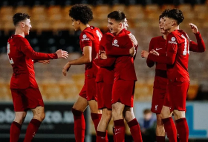 Golden Eaglets-eligible striker on target for Liverpool youth team in win over Leeds UnitedÂ 