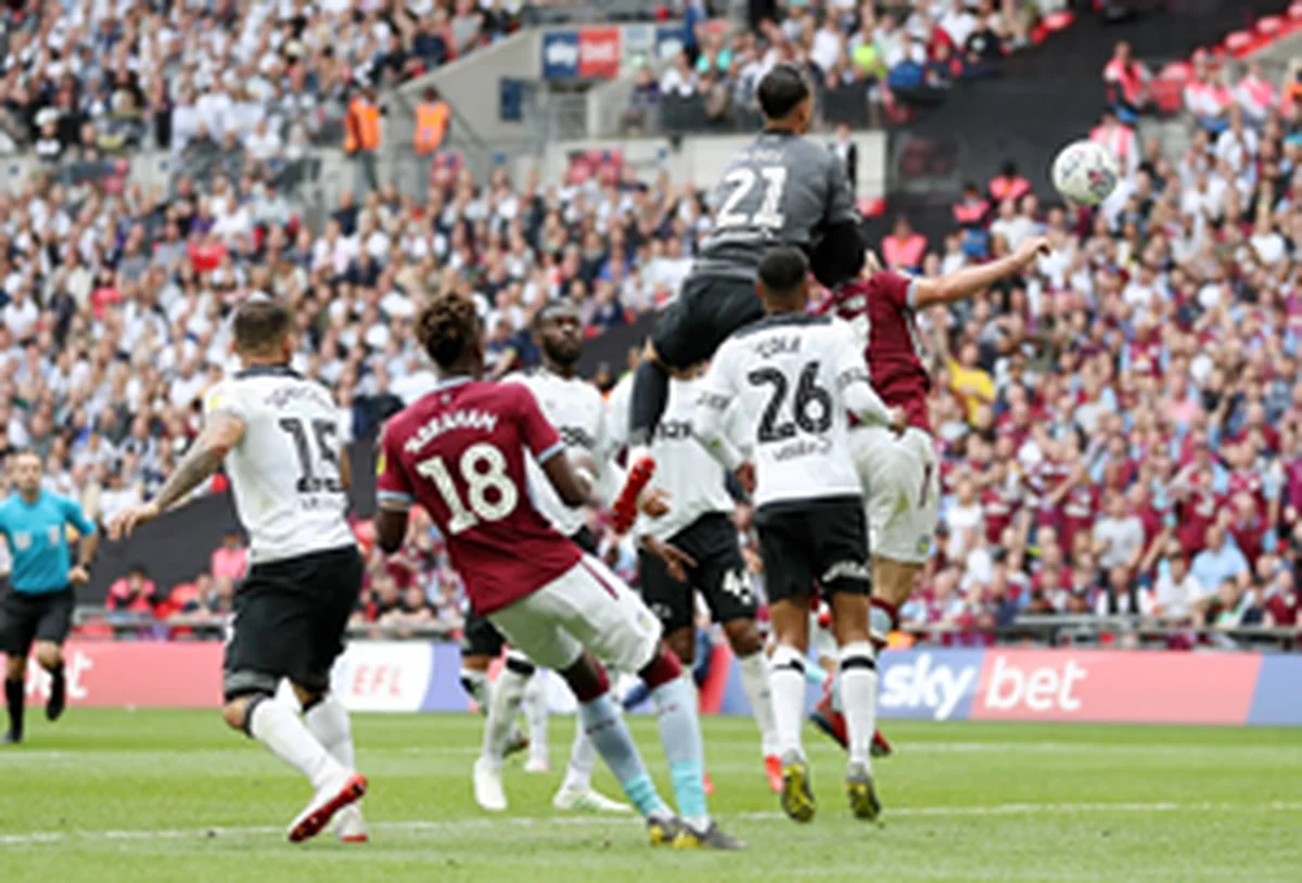 Abraham Leads Aston Villa Attack To Grab Premier League Ticket Against Tomori's Derby County